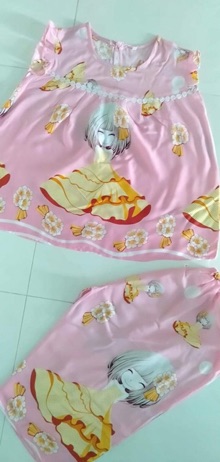 Đồ bộ tole/ tôn hoặc lanh lững bé gái size 18-35kg