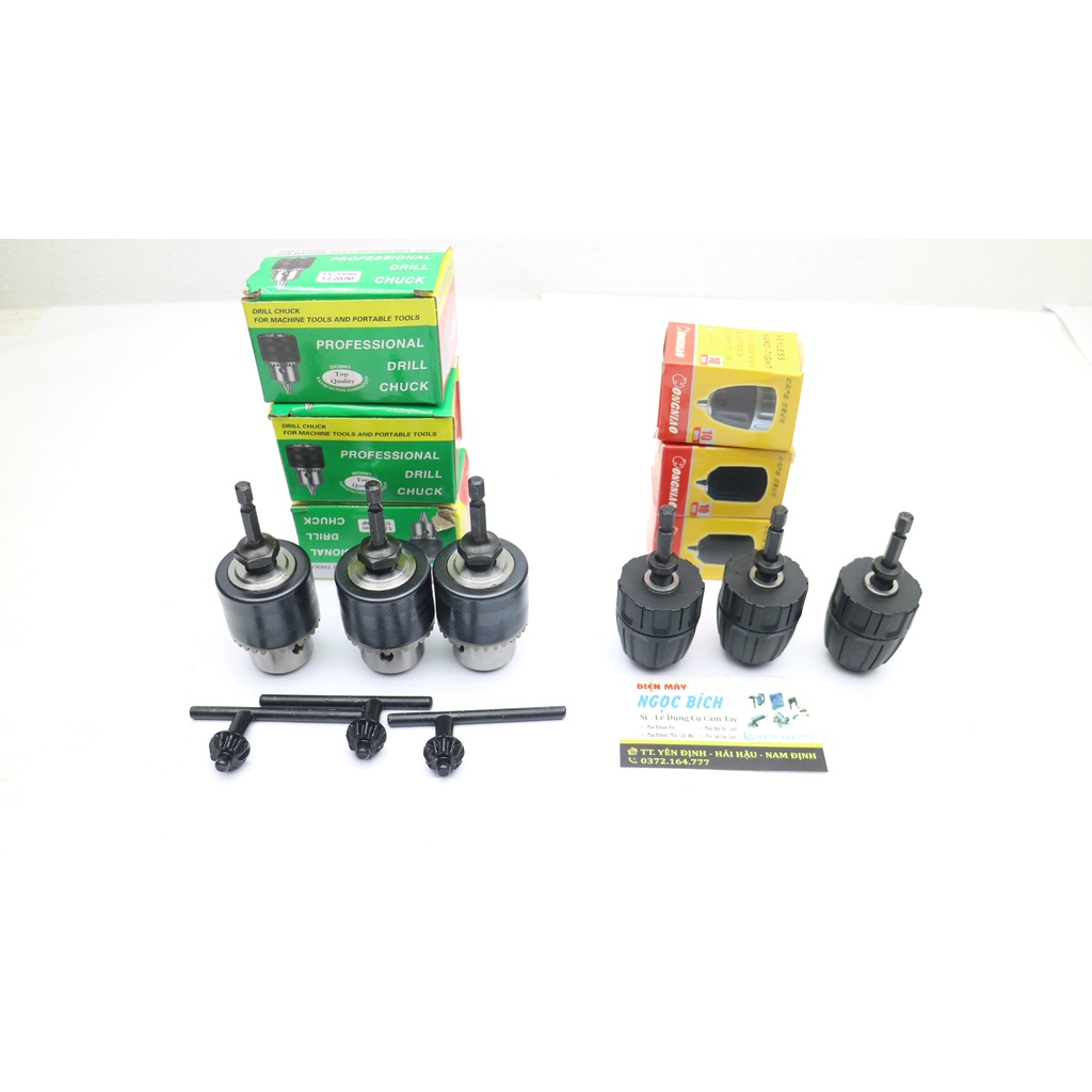 Đầu chuyển bắt vít sang Khoan 10mm,13mm kèm Theo Đầu Chuyển Đổi chuôi lục giác