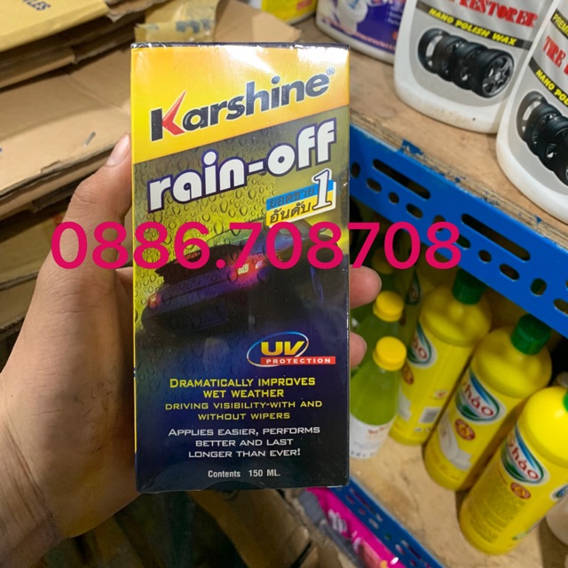 Xịt chống bám nước trên kính Karshine 150ml Hàng nhập khẩu