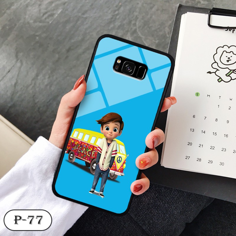 Ốp kính in hình cute SAMSUNG S8 PLUS