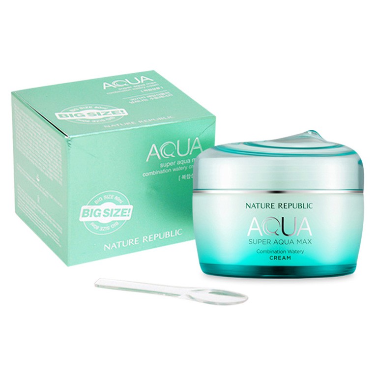 Kem Dưỡng Da Nature Republic Super Aqua Max Cream (80ml) dành cho da hỗn hợp (xanh lá) | BigBuy360 - bigbuy360.vn
