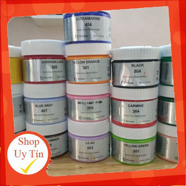 Sơn vẽ acrylic Sunway cao cấp