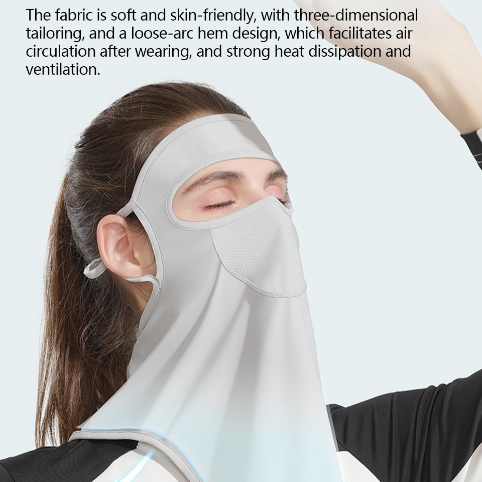 GTUBIKE Khẩu trang GTUBIKE chống tia UV chất liệu lụa mát thấm hút mồ hôi nhanh khô tiện dụng cao cấp cho nữ