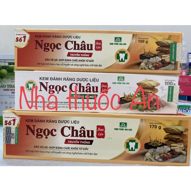 Kem đánh răng dược liệu Ngọc Châu