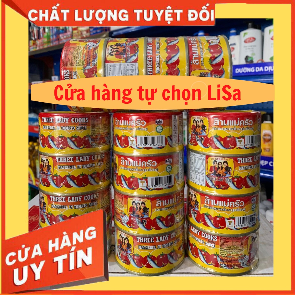 Cá hộp ba cô gái Thái Lan sốt cà 190g