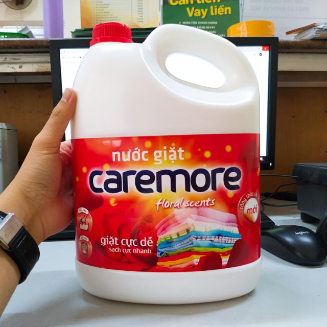 NƯỚC GIẶT ĐẬM ĐẶC CAREMORE 3,8KG - GIẶT XẢ 2 TRONG 1