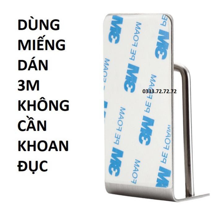 Kệ Để Bàn Chải Đánh Răng Inox 304 Không Gỉ, Dán Tường Không Khoan Đục, Móc Dán Chịu lực, Sang Trọng. TakyHome 4011