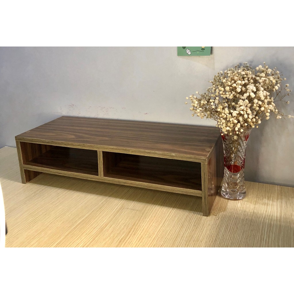 Kệ gỗ decor đặt bàn nâng màn hình máy tính. Kệ gỗ nhiều chức năng để sách vở | BigBuy360 - bigbuy360.vn