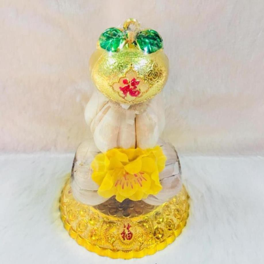 Tháp tỏi đậu Thần Tài trang trí Tết 2021 cho bàn thờ ông Địa ông Thần Tài Tet Decor rước tài lộc năm 2021 đủ mẫu mã