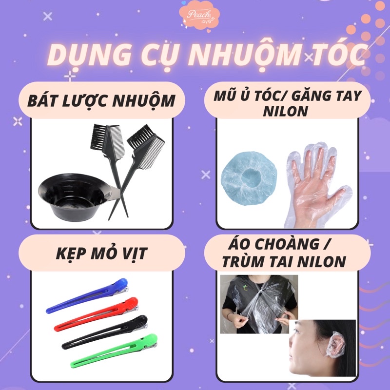 Dụng cụ nhuộm tóc của Peach.bygat