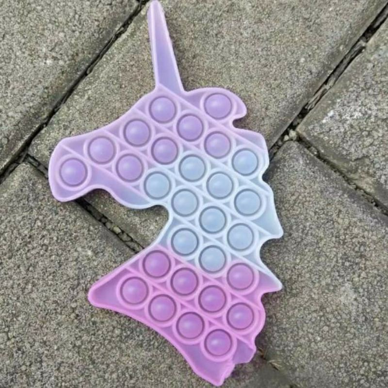 (Sẵn Hàng - HCM) Pop it Among/Unicorn/Que kem gradient đổi màu khi ra sáng đồ chơi nhấn bong bóng pop it fidget toy