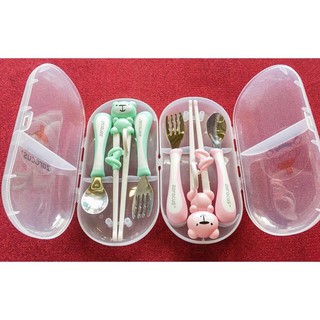 Set đũa thìa dĩa 3 món Hàn Quốc cao cấp