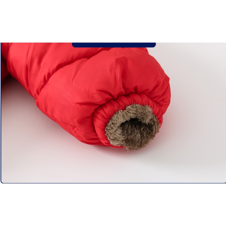 Áo phao béo tai gấu lót lông siêu ấm cho bé, áo khoác 2 mặt hàng Quảng Châu cao cấp cho bé trai và bé gái