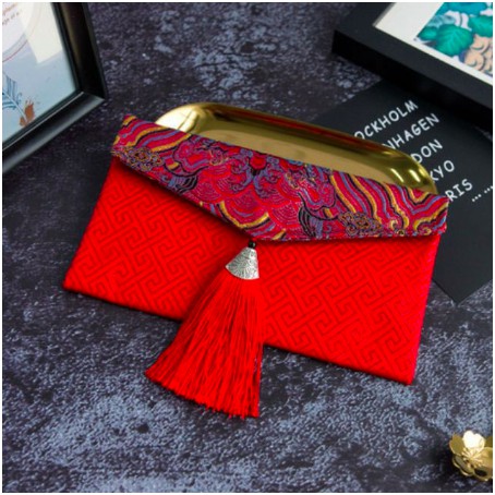 Lì xì vải gấm bao ngang hàng cao cấp, lì xì mừng tuổi, quà TẾT