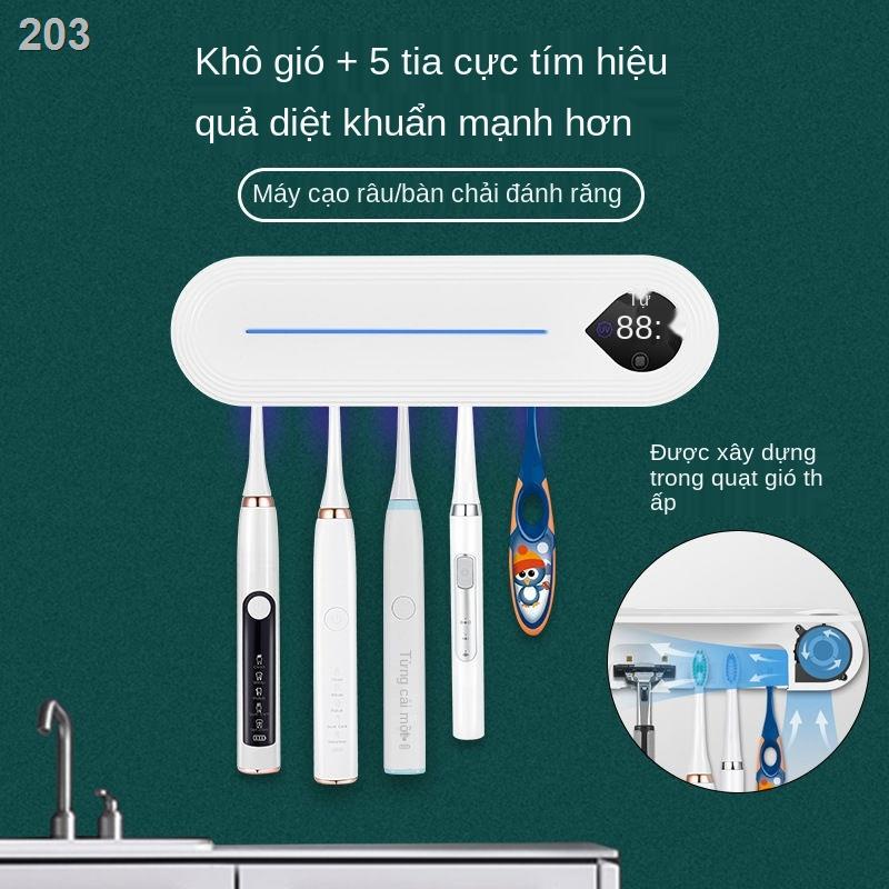 [2021]Máy tiệt trùng bàn chải đánh răng điện thông minh có đục lỗ treo tường miễn phí sấy khô bằng không khí tia cực tím