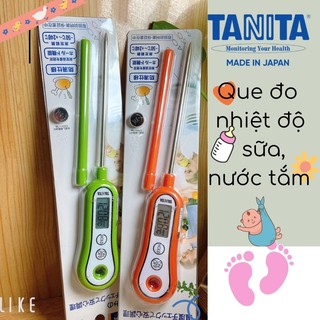 Que đo nhiệt độ sữa, thức ăn nước tắm Tanita Nhật Bản - Nhiệt kế đo nước pha sữa