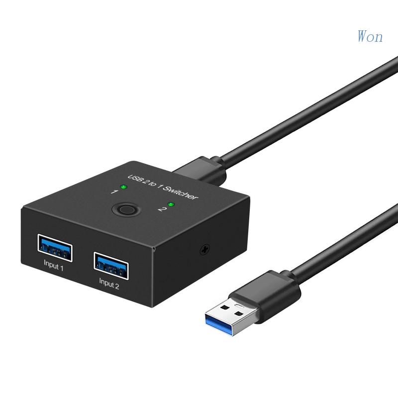 Bộ Chia Hai Cổng USB 3.0 Ra 2 Cổng 5Gbps Có Công Tắc