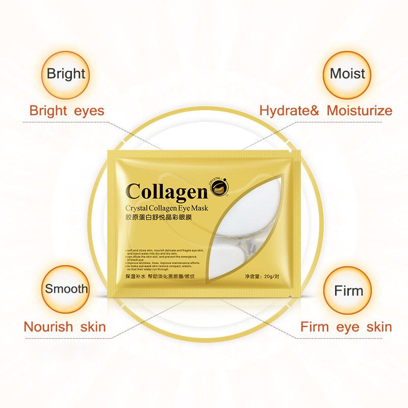 （1+1+1）3pcs AuQuest Moisturizing Whitening Lifting and Firming Collagen Nicotinamide Pure natural plant Eye Mask | BigBuy360 - bigbuy360.vn