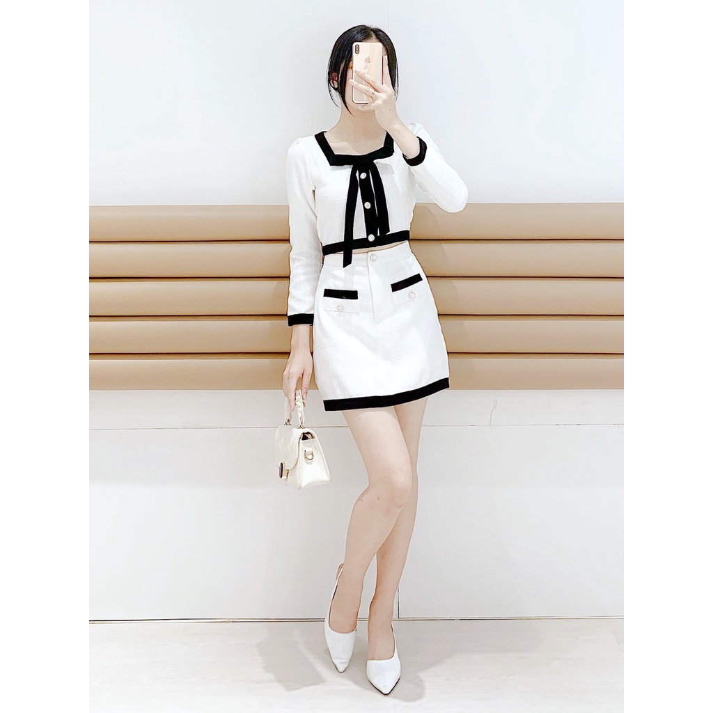 Set tweed áo kiểu chân váy THE CIU - Jennie Set