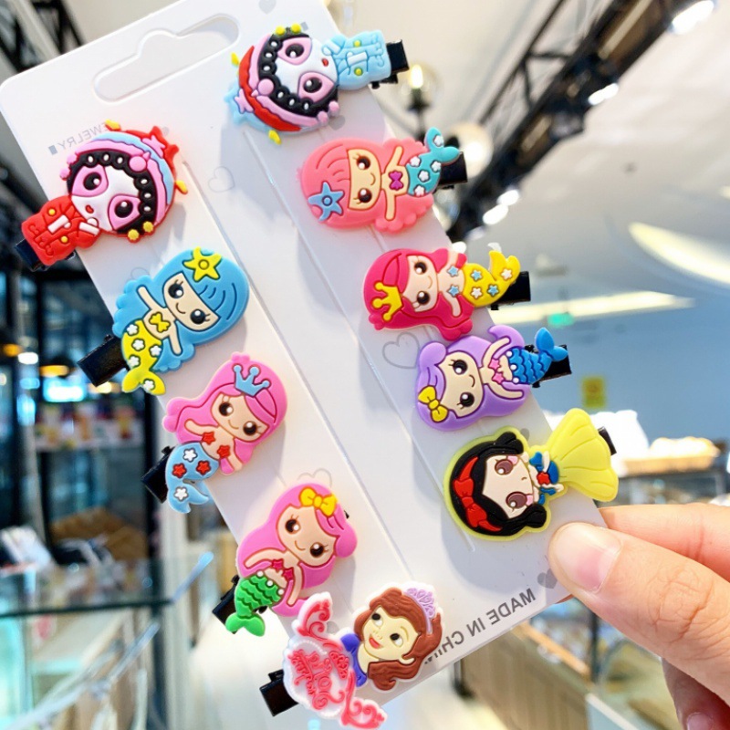 Bộ 10 kẹp tóc hoạt hình phong cách Nhật Bản và Hàn Quốc cho nữ