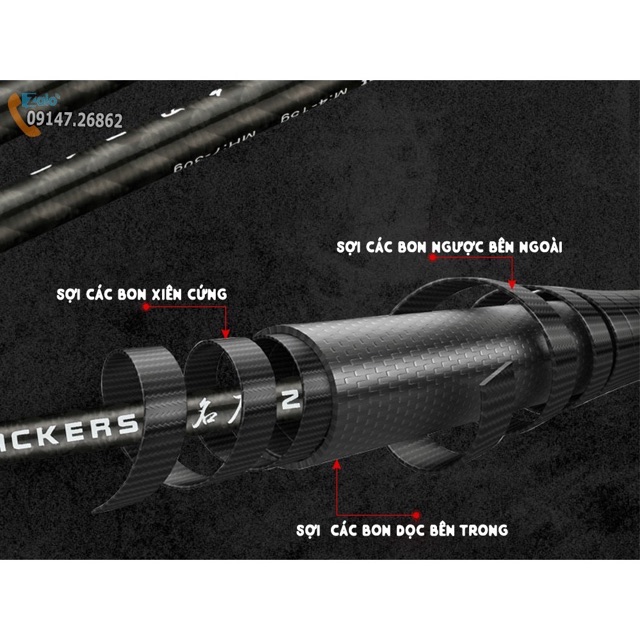 cần lure 2 ngọn dài 2m1 Attackera cần ngang cần cực khoẻ y hình