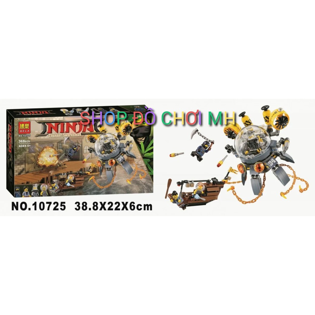 đồ chơi lego xếp hình lắp ráp bela ninja 10725-ninja đại chiến quả cầu bay