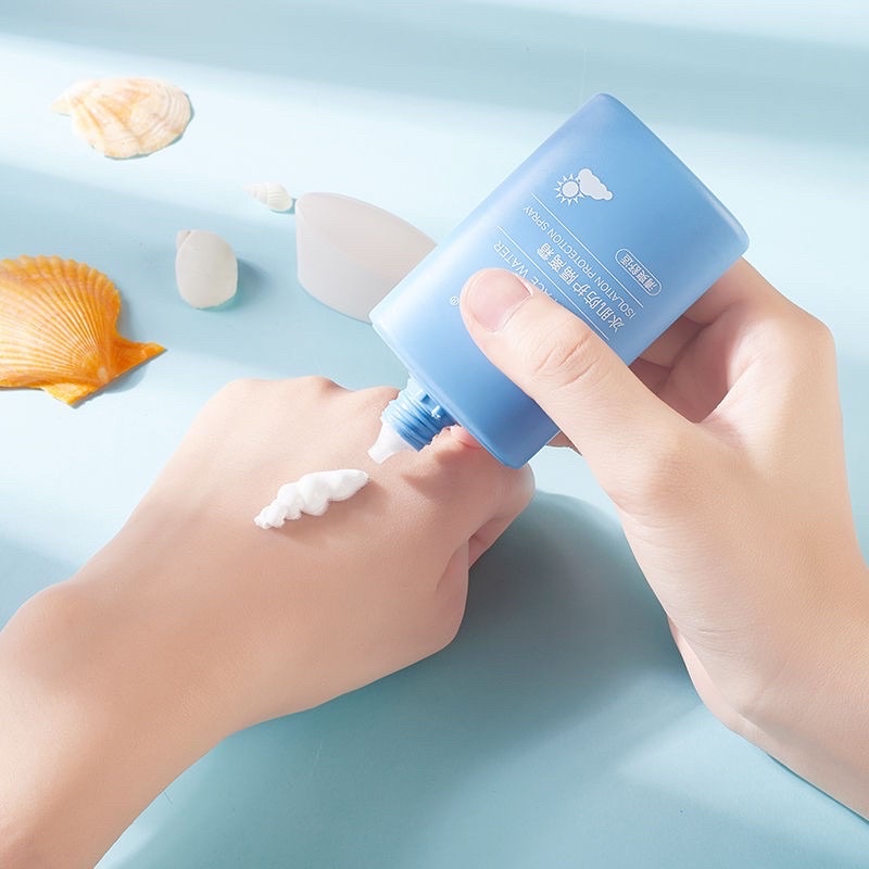 Combo 2 món xịt chống nắng + kem chống nắng Heyxi SPF50+