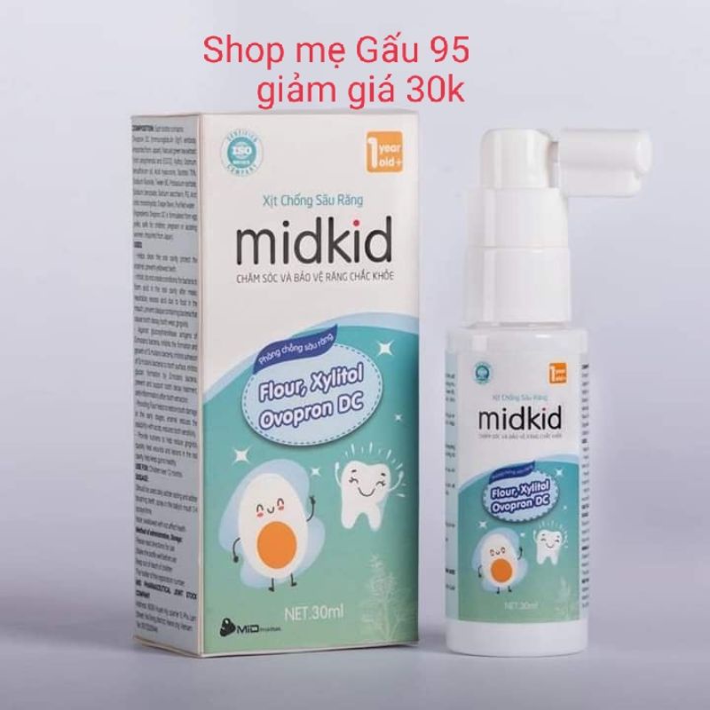 Xịt chống sâu răng Midkid chính hãng