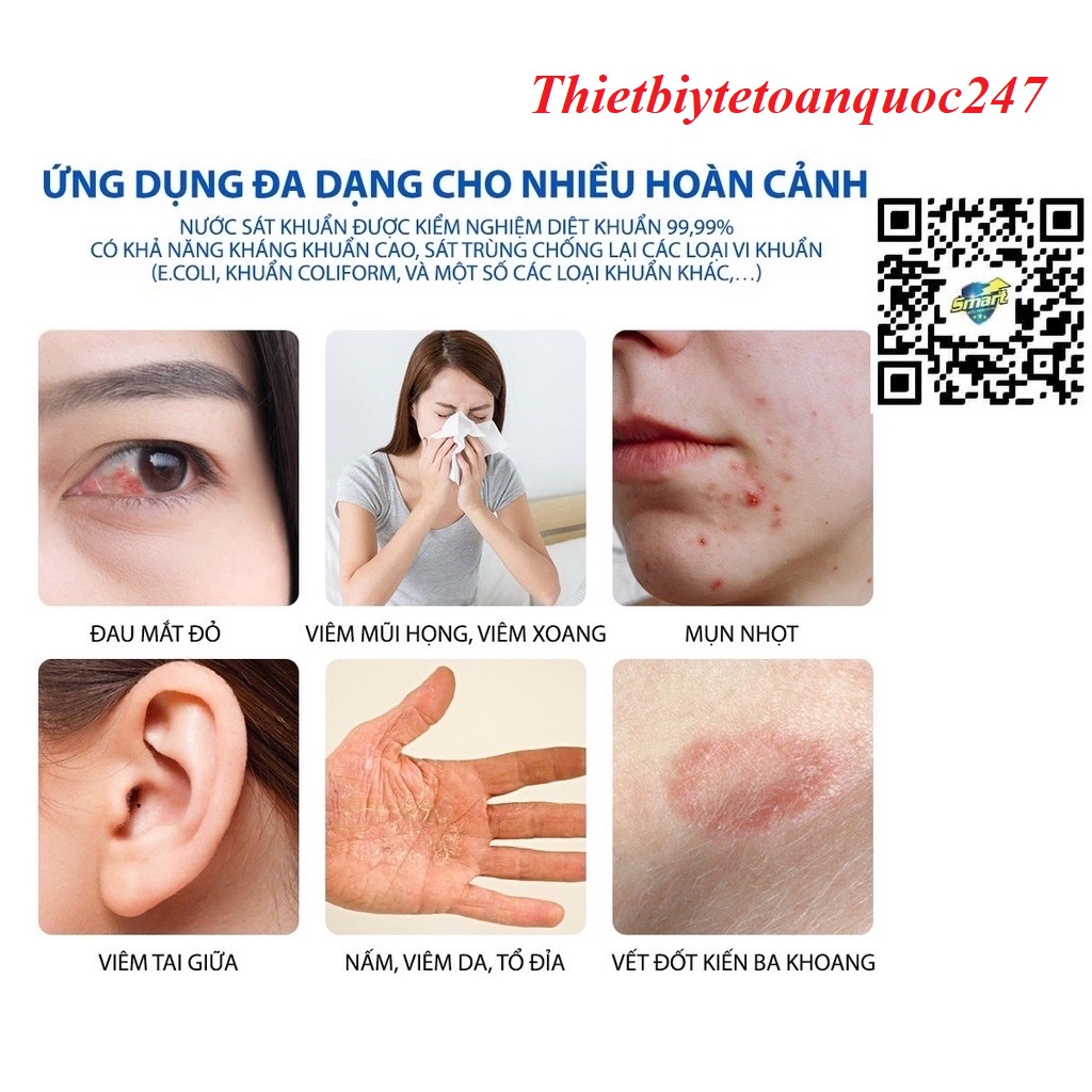 Combo 3 Dung dịch sát khuẩn Smart Anolyte  khử khuẩn tay, bề mặt an toàn từ thiên nhiên không kích ứng 500ml