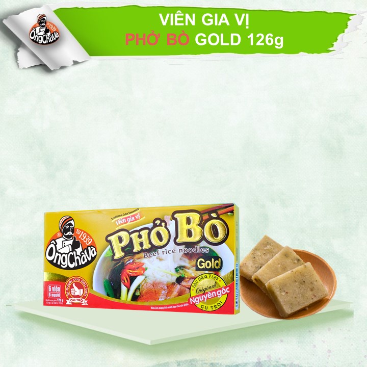 Viên Gia Vị Phở Bò Ông Chà Và Gold 126gr