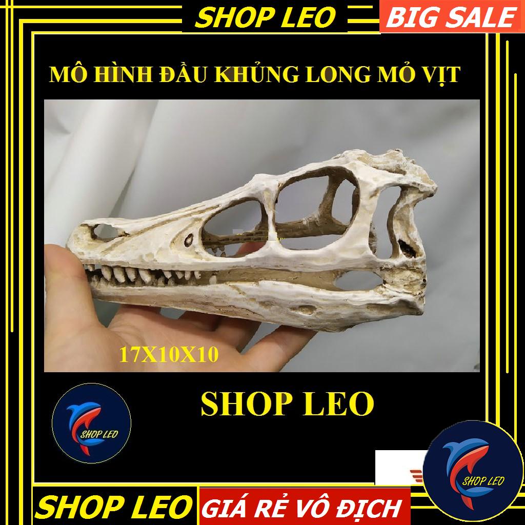 Mô hình đầu khủng long mỏ vịt - Đầu xương khủng long - trang trí bể cá cảnh- trang trí hồ cá
