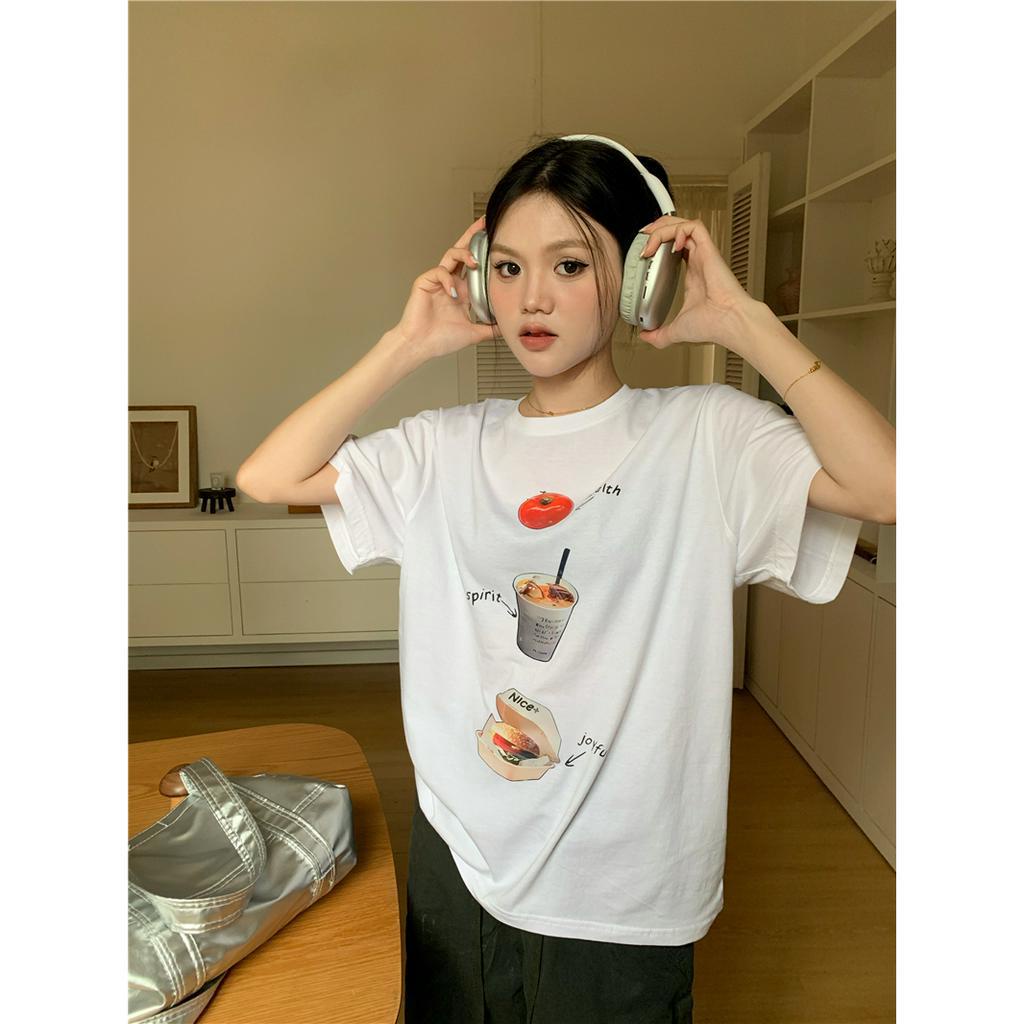 Áo Thun T-shirt Tay Ngắn Cổ Thuyền In Hình LALISAS Dành Cho Nữ