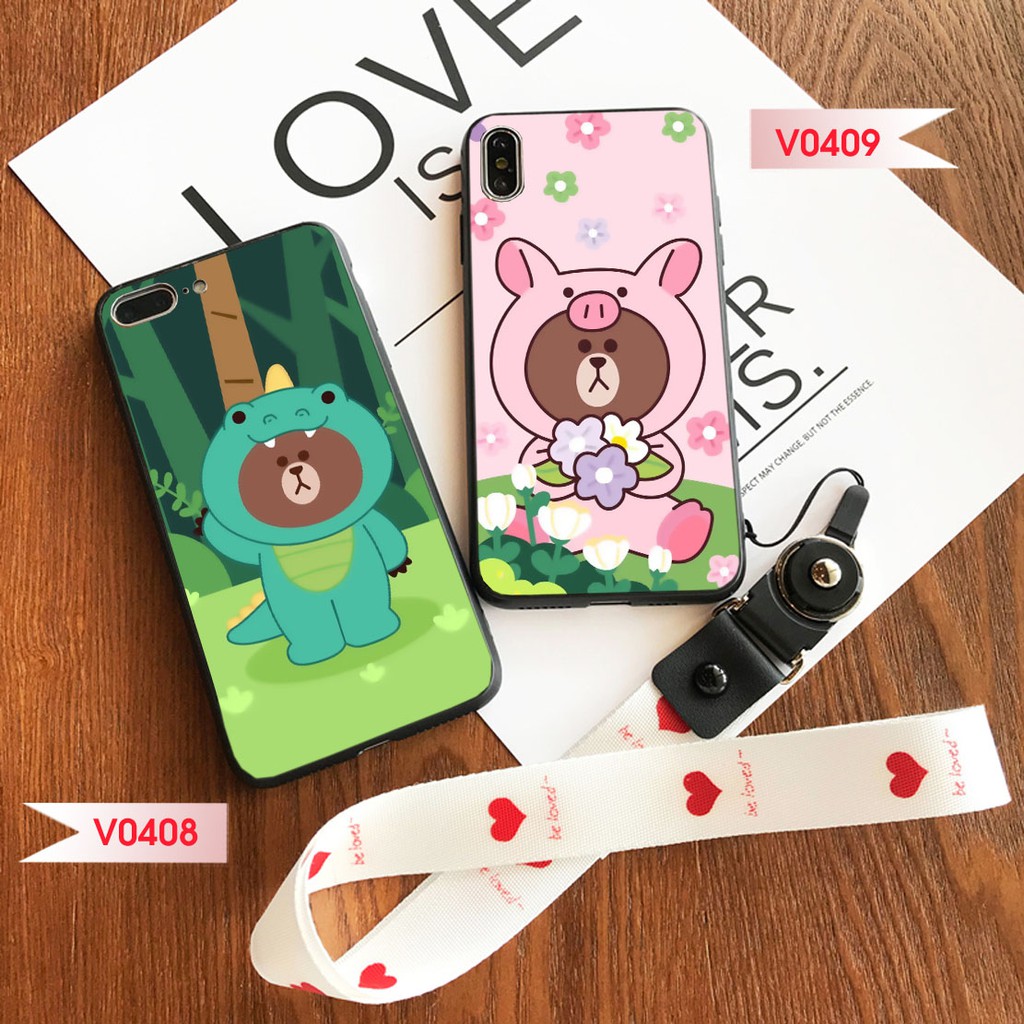 Ốp Iphone in hình Gấu " Lợn " & Gấu " Khủng long " / Ốp lưng Iphone đủ mã 5/5s...11Promax