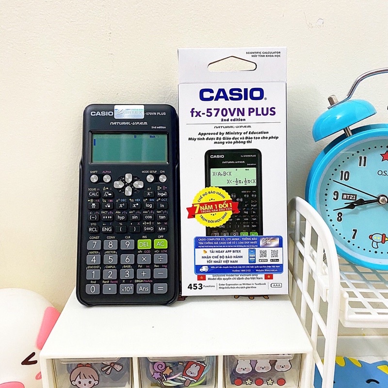 Máy tính Casio fx 570VN Plus 2nd Edition , máy tính học sinh 570VN Plus Casio nhập Thái Lan