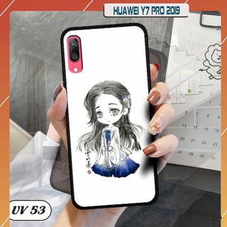 Ốp điện thoại HUAWEI Y7 Pro 2019 lưng nhám viền cao su dẻo in hình
