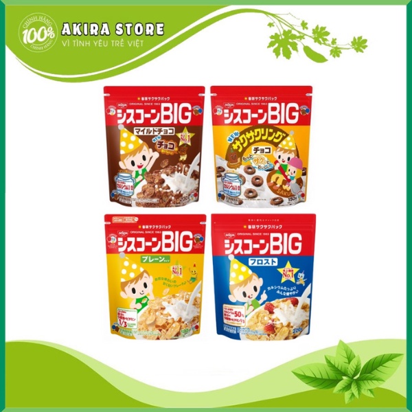 Ngũ cốc cho bé Nissin gói 220gr nhiều vị
