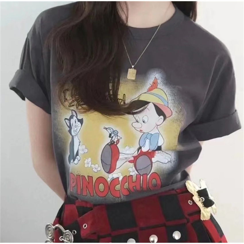 NRVP Áo Thun Cổ Tròn Oversize Thời Trang Hàn Quốc 2022 Cho Nữ