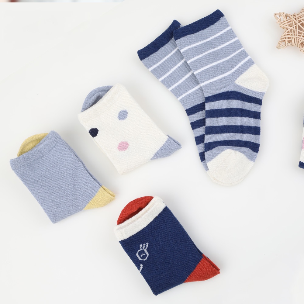 Set 5 Đôi Tất Dễ Thương Cho Bé 0-12 Tuổi