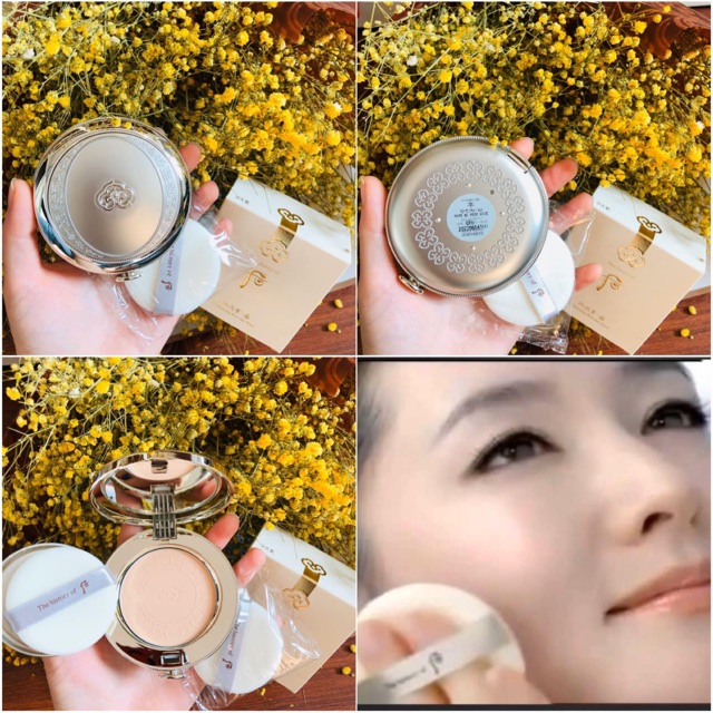 [ CHÍNH HÃNG 100%] PHẤN PHỦ WHOO - WHITENING POWDER COMPACT dưỡng trắng chống nắng Spf 45/PA +++ fullsize