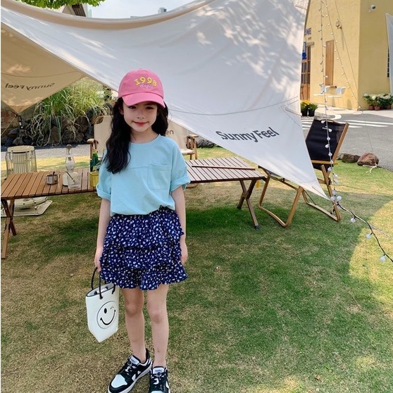 Quần Váy Hoa Phong Cách Công Chúa Thời Trang Mùa Hè Mới Dành Cho Bé Gái