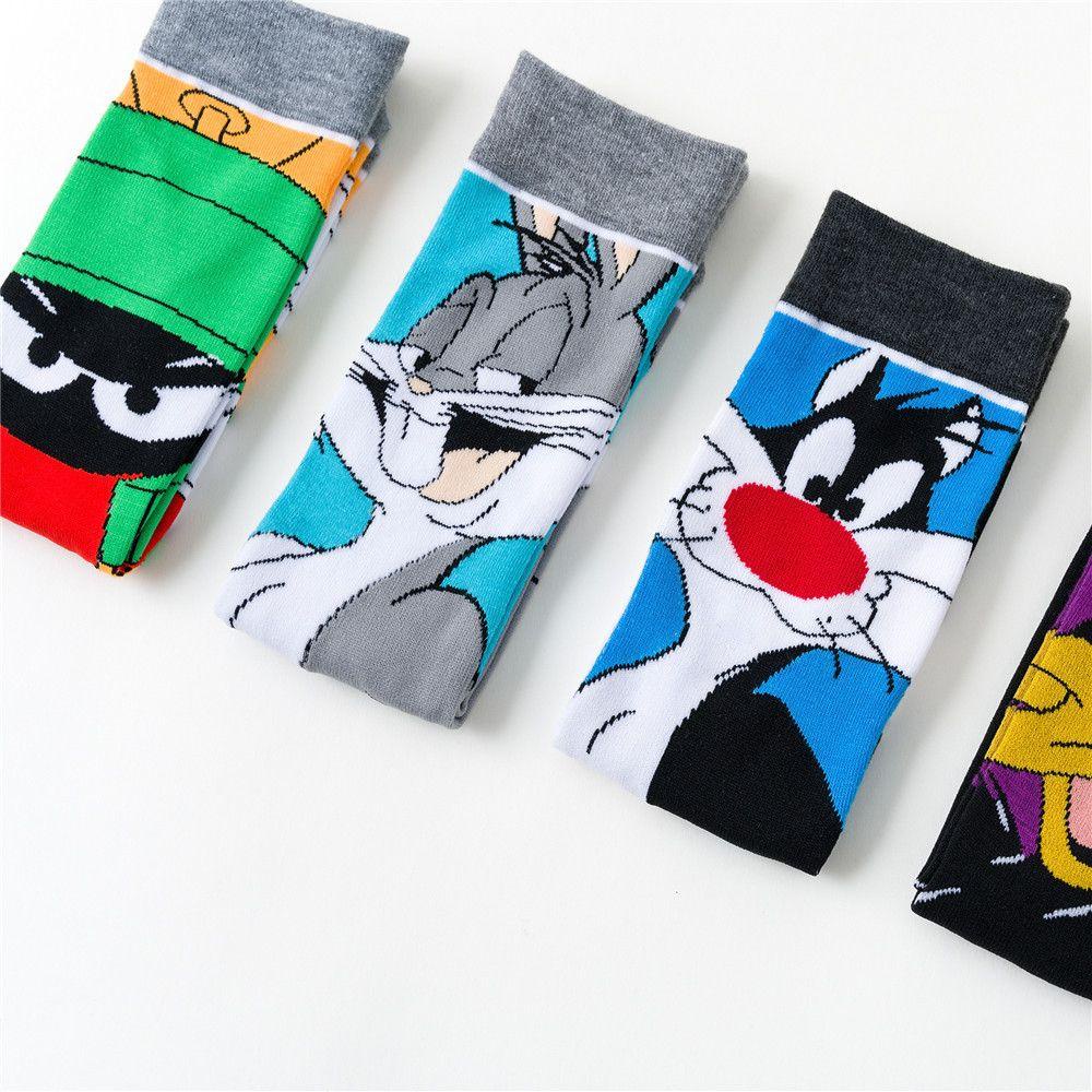 Vớ Cotton Cổ Cao Vừa Họa Tiết Vịt Daffy Lấp Lánh Thời Trang Dùng Hóa Trang Nhân Vật Đồ Chơi