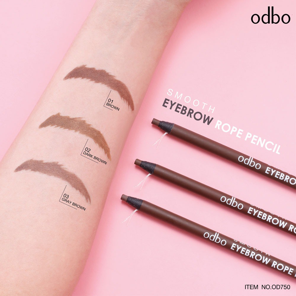 Chì kẻ chân mày Odbo Smooth Eyebrow Rope Pencil OD750