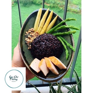 1kg gạo lứt đen dẻo hữu cơ điện biên