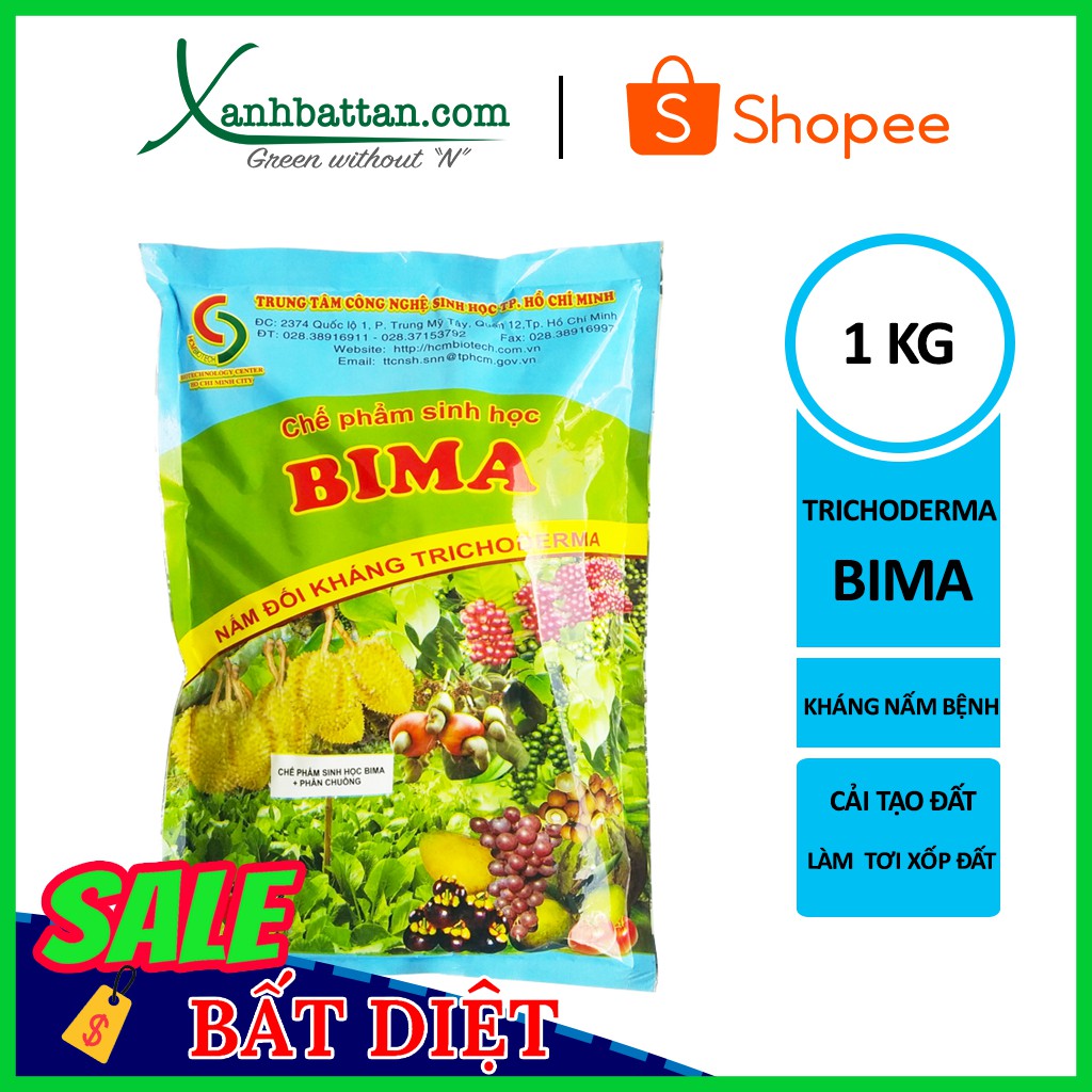 Chế Phẩm Sinh Học Trichoderma Bima Túi 1kg