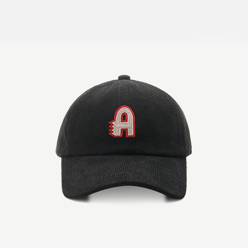 Mũi lưỡi trai LINJW mềm mại thêu họa tiết chữ A phong cách Hàn Quốc mới 2021