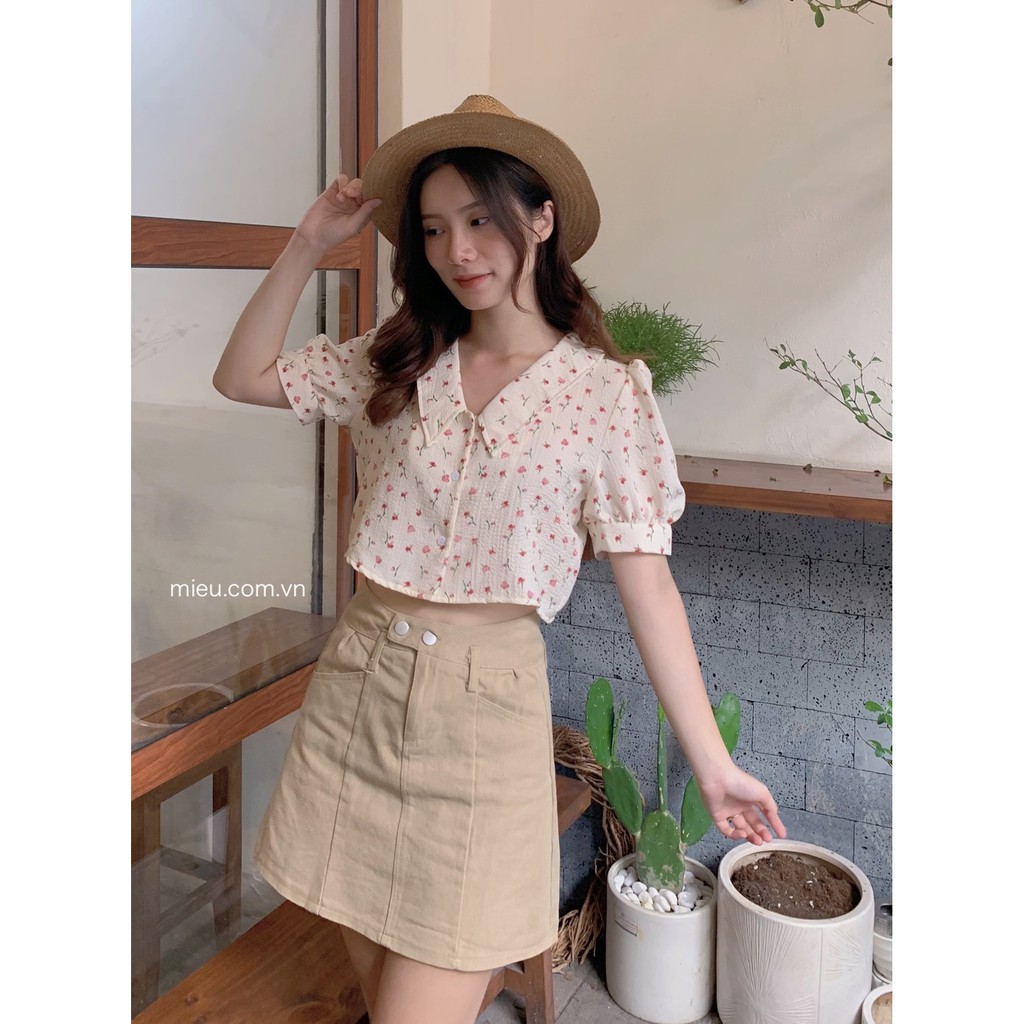 [ Miều ] Áo kiểu tay phồng Nimia Top