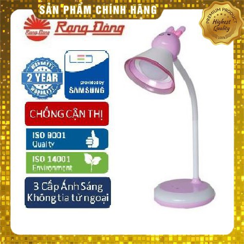 [HOT] Đèn bàn LED Rạng Đông chống cận bảo vệ mắt công suất 5W tiết kiệm điện đế đèn đổi 7 màu RL-31.LED