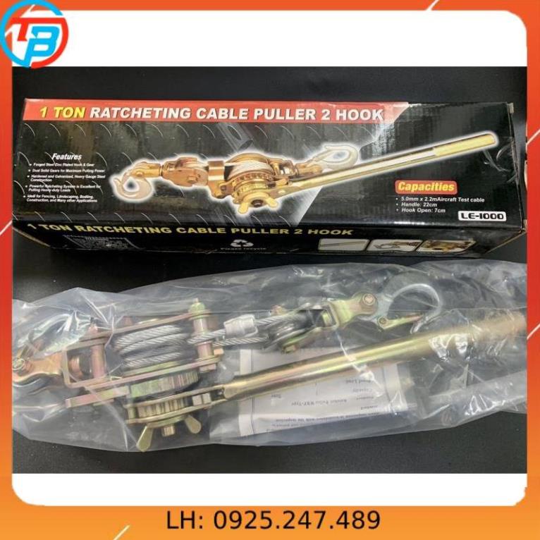 Palang Lắc Cáp 1 Tấn - 1.5 Tấn - 2 Tấn cáp thép Thái Bình Vina