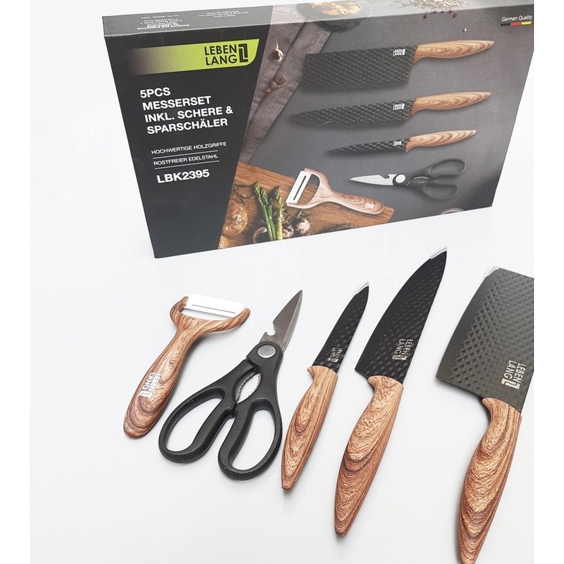 Bộ dao nhà bếp 5 món LEBENLANG LBK2395 ĐỨC
