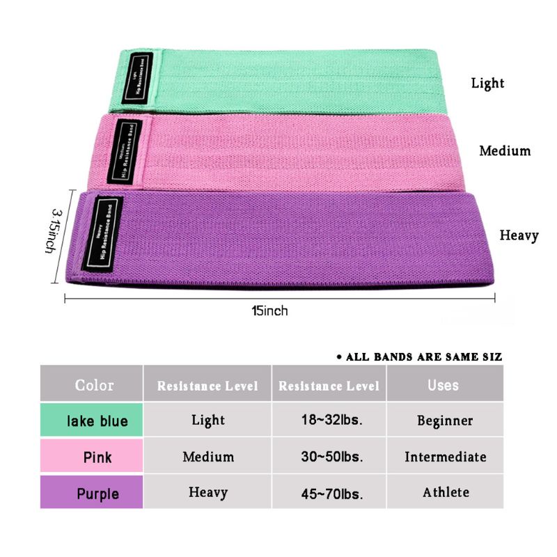Đai Kháng Lực Bằng Cotton Co Giãn Dùng Tập Thể Hình Cho Chân Và Hông